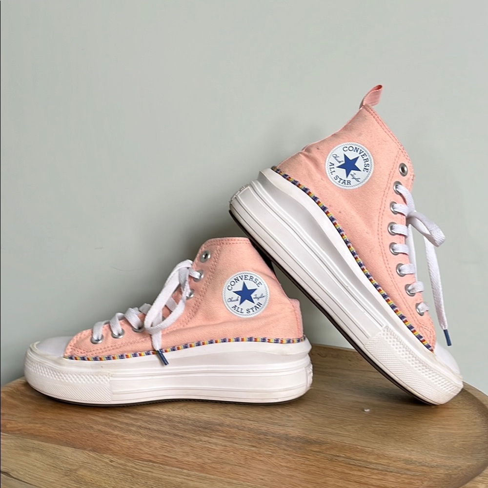Chuck Taylor Converse All Star Move Platform Friendship Bracelet Big Kids Size 4